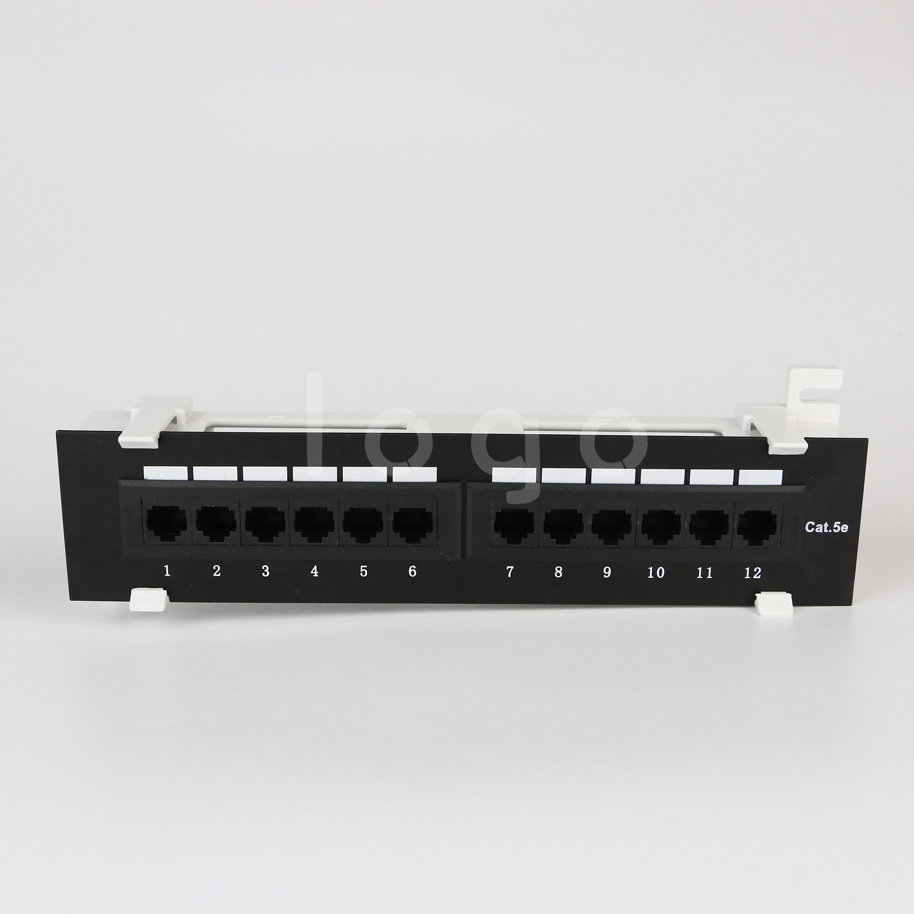 Сетевая Стальная Патч-панель 1U UTP cat5E, 12 портов