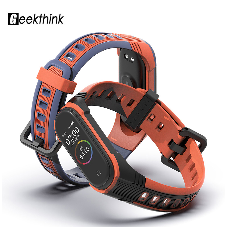 Ремешок с резиновой петлей для смарт-часов Mi Band, браслет для Xiaomi Mi Band 3, силиконовый браслет на запястье для Mi Band 4 3