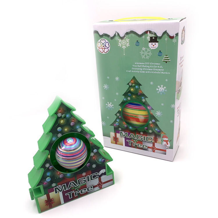 2021 New Design Hotsell DIY Magic tree Toys for Children DIY Colorful Christmas Tree Ball