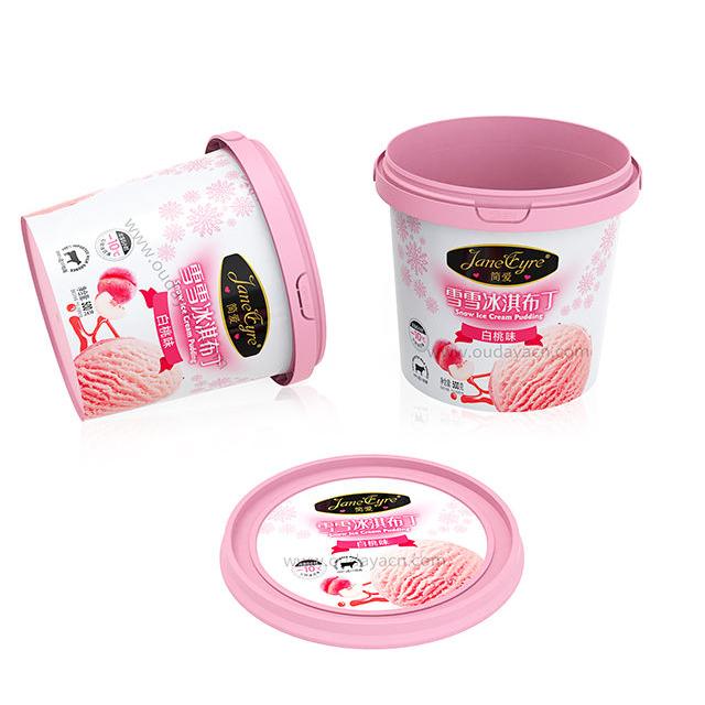 Lucky Time 1l 2l 3l 5l plastic seeds containers bucket IML Biscuit Plastic box cookie Packaging Containers with Handle