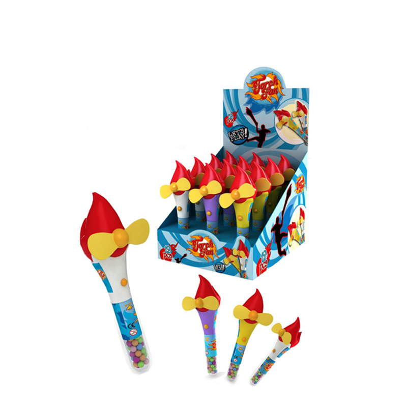 Promotional 12pcs mini fan toy candy machine toy OC0102668