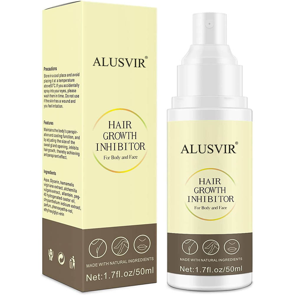 Private Label Natural Powerful Painless Smooth Permanent Hair Removal Hair Growth Inhibitors Spray Stop Hair Growth