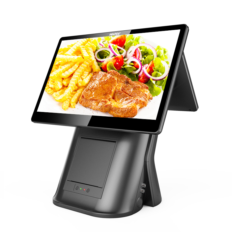 15 Inch supermarket win7 win 10 touch screen all in one pos system machine with printer supermarket