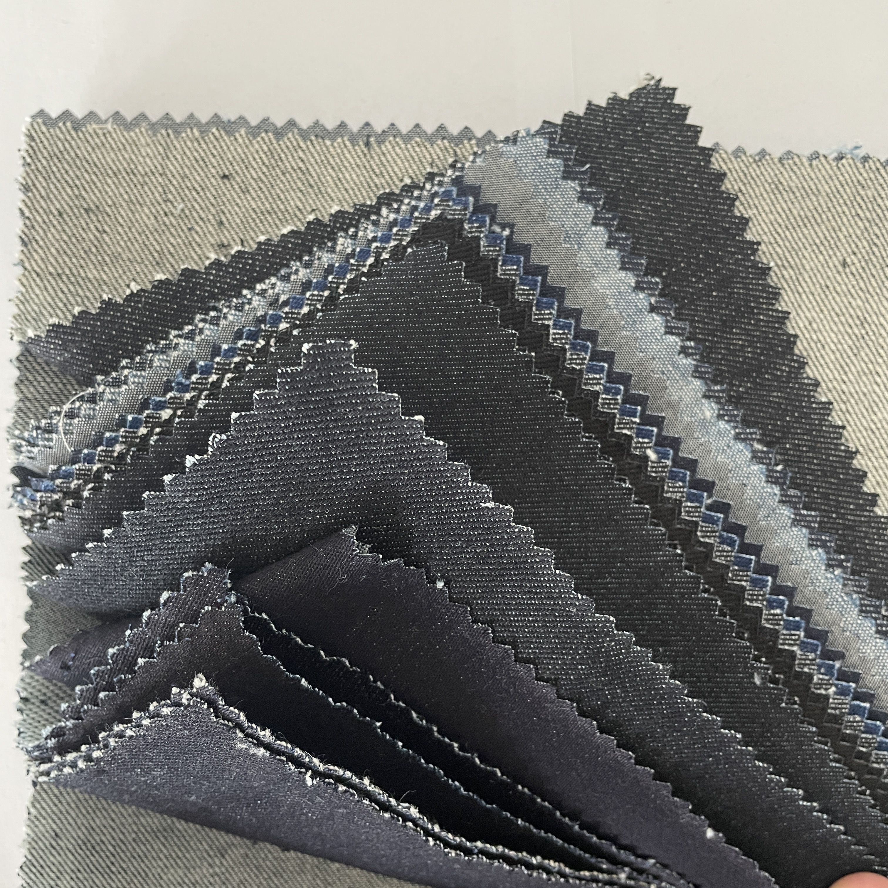 Good Quality Stock Fabric Plain Weaving Technics Cotton Material Denim Stock Fabric