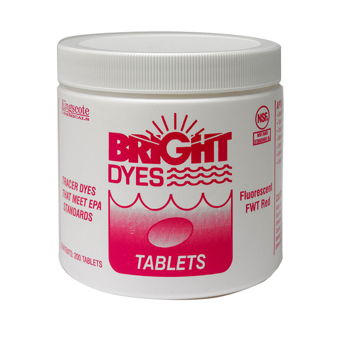 Fluorescent FWT Red Tablets Made In USA Red Tracer Dye Tablets Reactive Dyeing Process