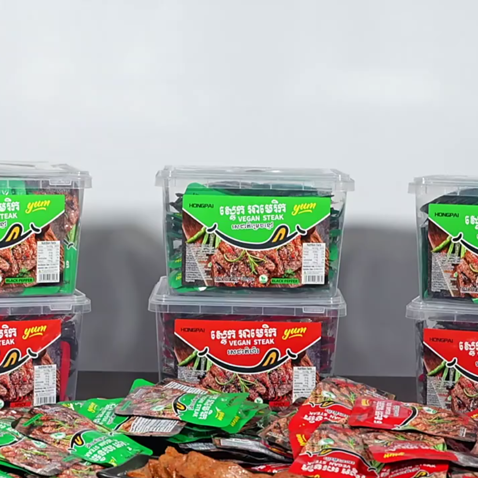 OEM Instant Snacks Vegetarian Steak Dried Bean Products Spicy Snacks