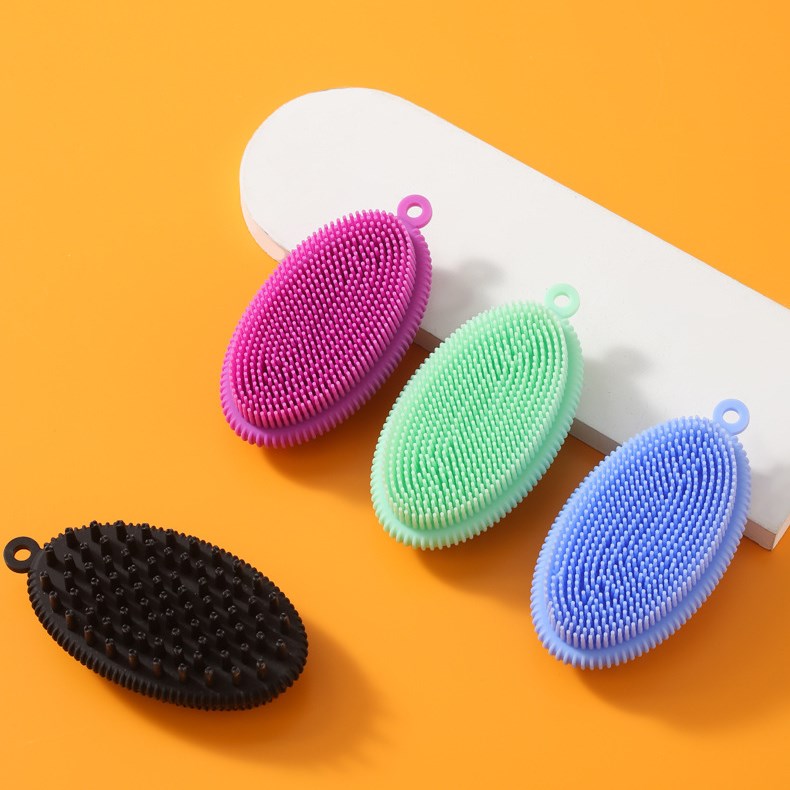 BEAUFLY Care for All Skin Types Wet & Dry Brushing Exfoliating Silicone Shower Brush