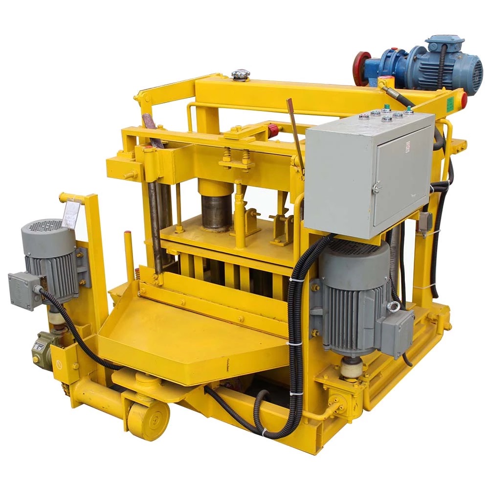 Mobile Cement hollow brick making machine block molding machine QT40-3A