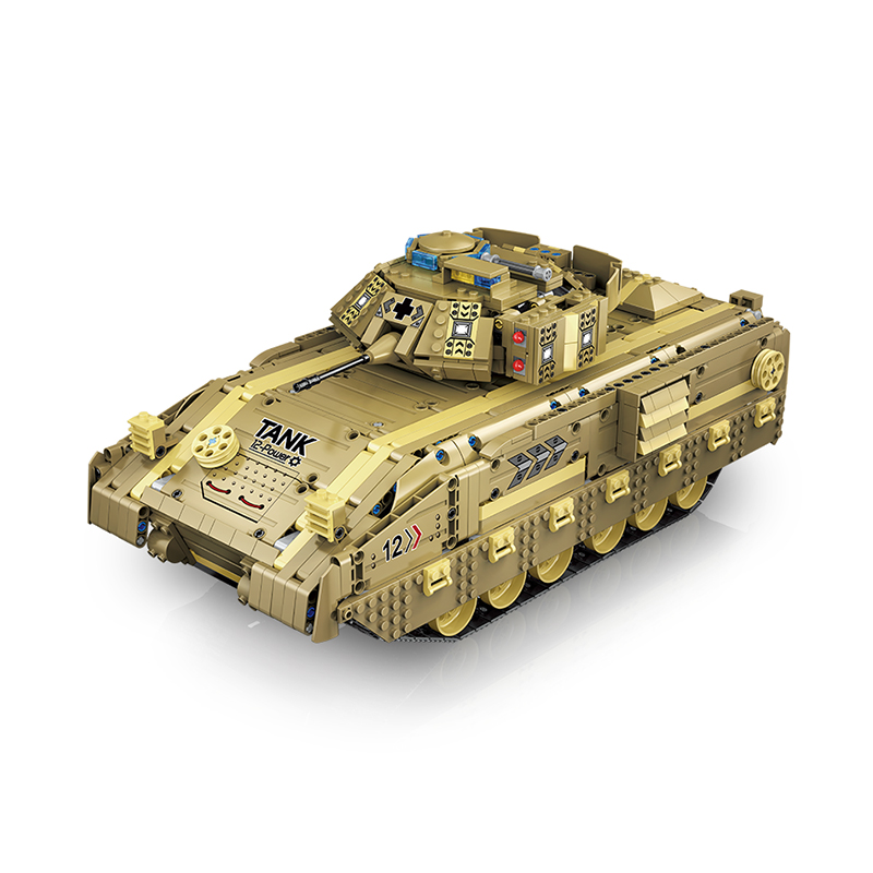 1760 Pieces Building Block Self Assembly RC Battle Military Tank Toy 86001