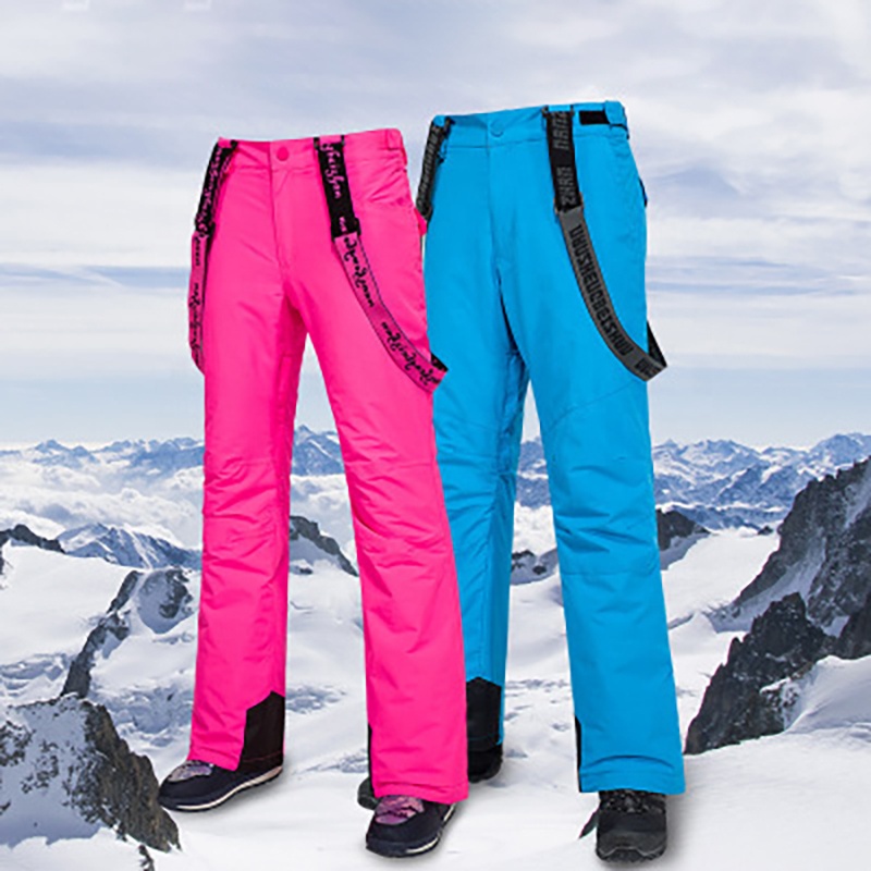 Brand New Outdoor Sports High Quality Suspenders Trousers Men Windproof Waterproof Warm Winter Snow Snowboarding Women Ski Pants