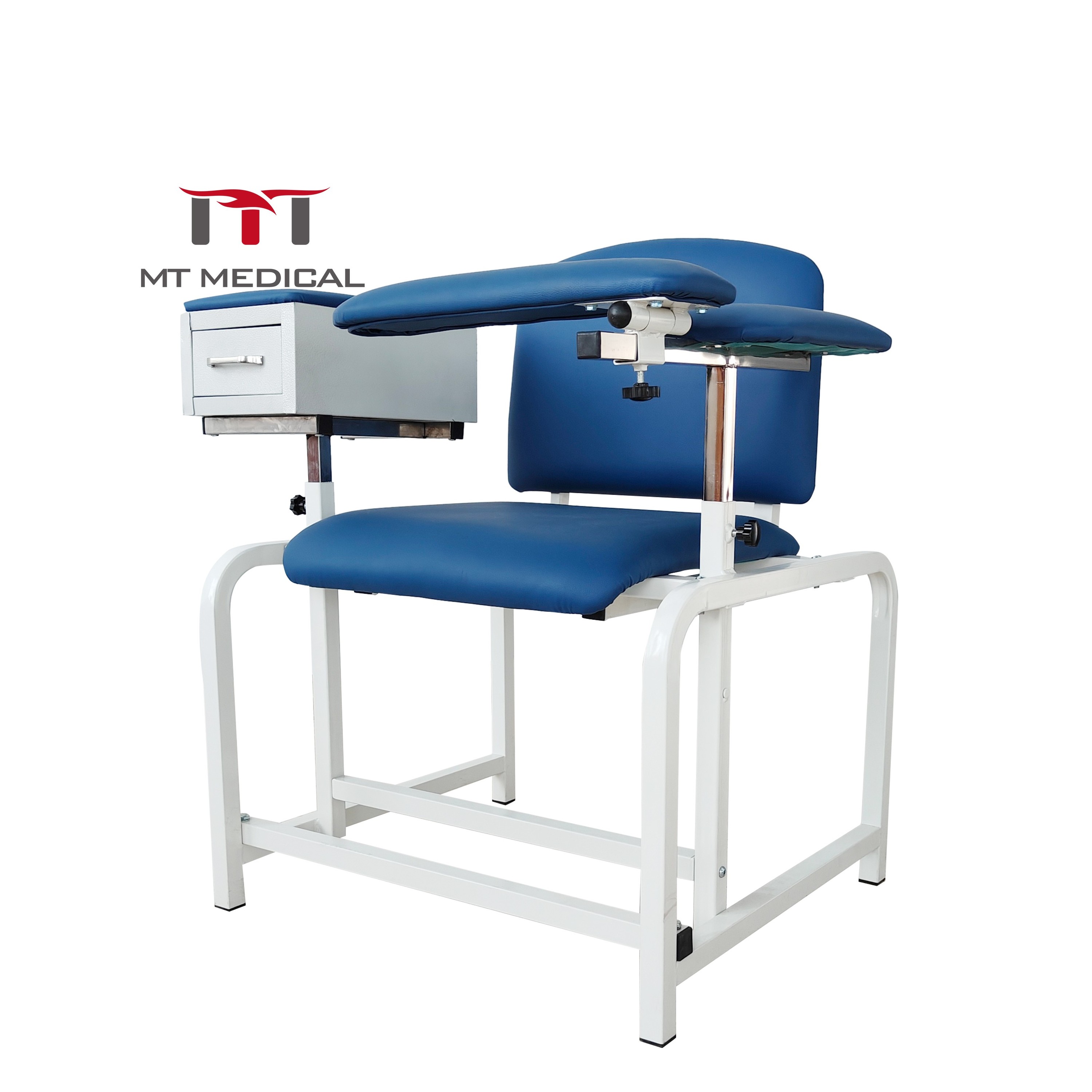 MT MEDICAL Manual Portable Hospital Instruments Blood Sample Donation Chair Phlebotomy Chair Blood Draw Chair