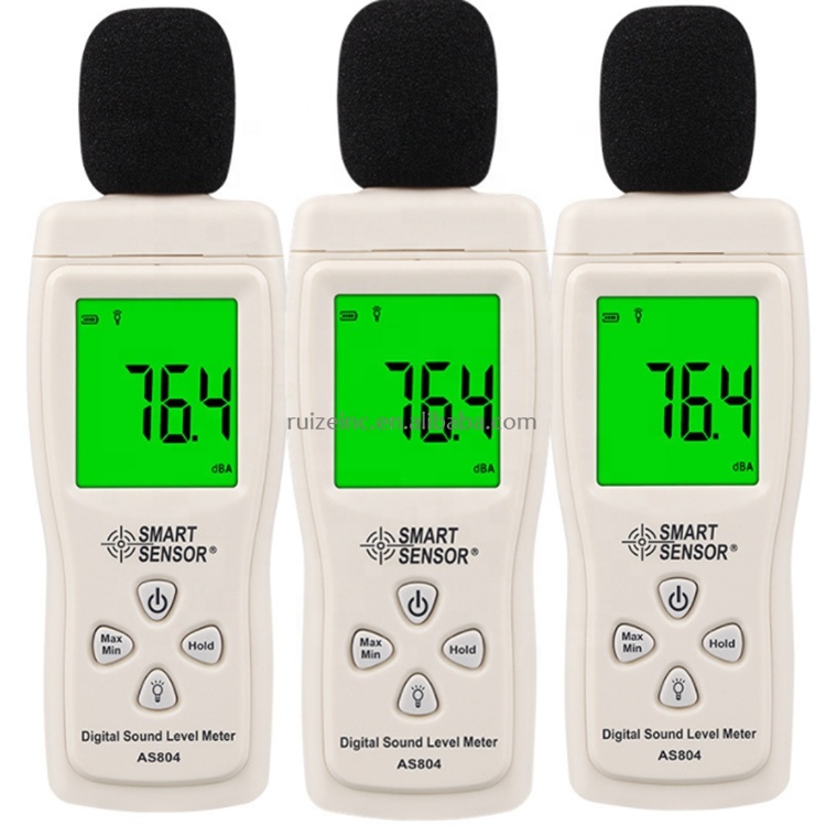 AS804 Sound Level Meter Decibel monitor Audio Level Meter tester 30d-130 dBA Diagnostic-tool Monitoring Tester Noise DB Detector