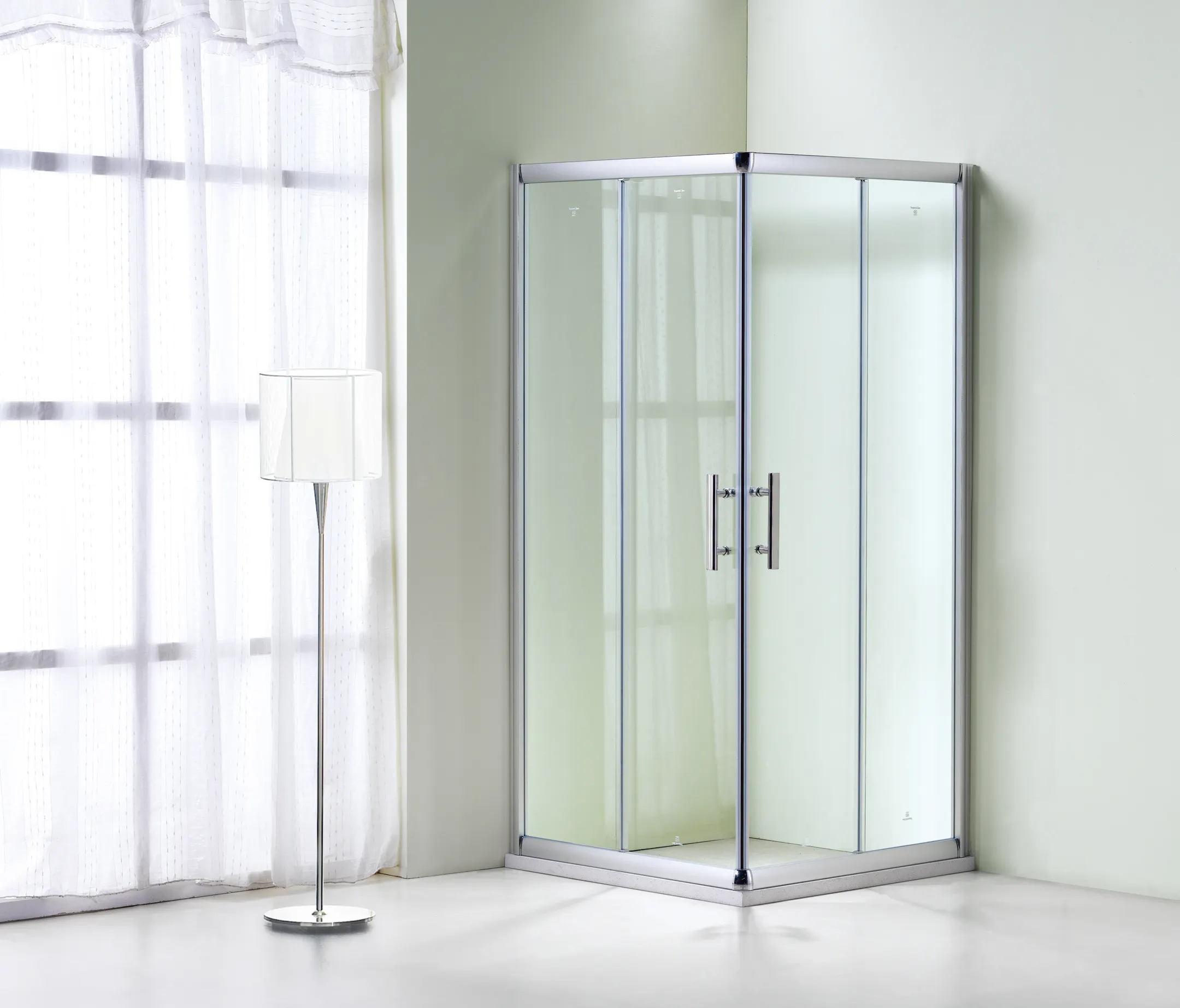 Factory Direct Sale Aluminum Frame Sliding Door Tempered Glass Square Shower Room Shower Cabin