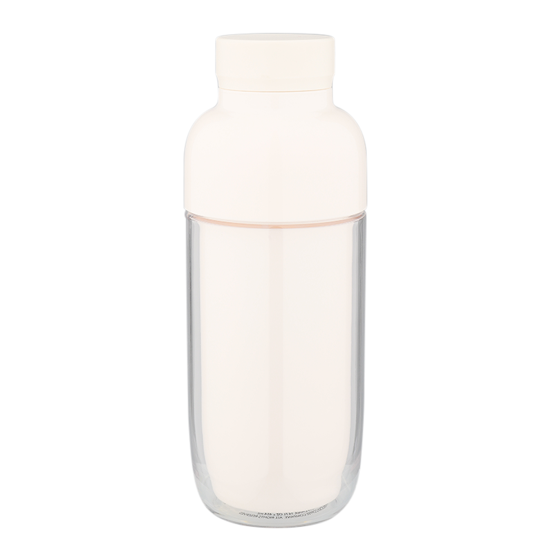 Hot Selling 14oz Plastic Sport Water Bottle Custom Mug Printing Double Wall Tumbler Clear For Sports Travelling