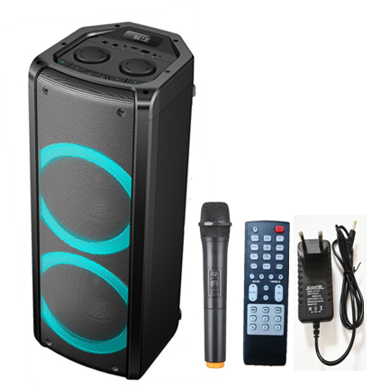 Portable Trolley Speaker max 300W with RGB Light China Supplier Factory Price For Sale Karoke Speaker Party