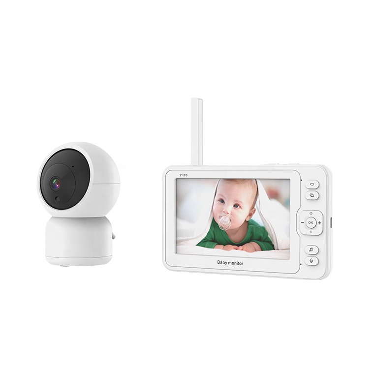 OEM завод Высокое качество оптовая продажа 1080P Full HD беспроводной монитор экрана младенца 5 дюймов монитор младенца с камерой 3600mAh батарея