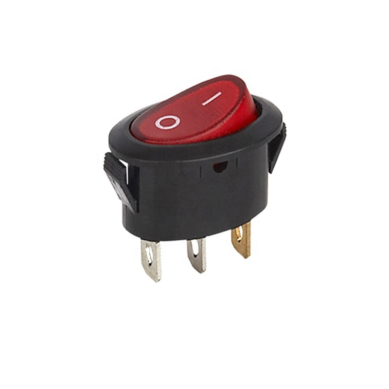 Kcd2 3 Pin On-off 10a 125v 6a 250vac Led Rocker Switch Panel