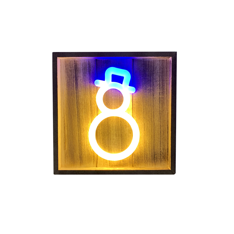 USB-Powered LED деревянный неоновый свет настольная лампа декоративный свет для украшения дома