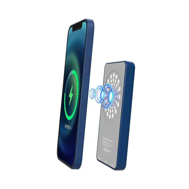 Портативное магнитное Беспроводное зарядное устройство с magSafe для новой серии iphone 12