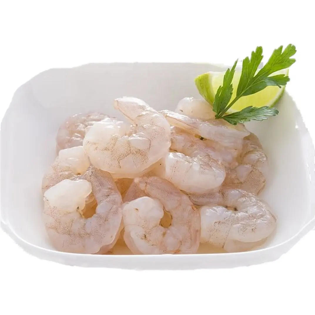 frozen white prawns meat peeled undeveined PUD vannamei shrimp