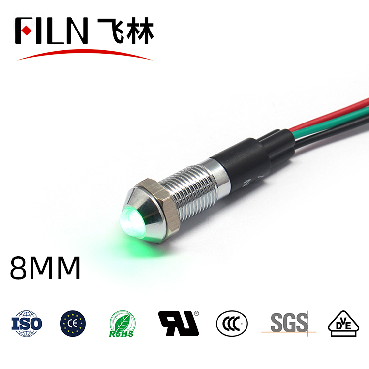 Красный зеленый выпуклости двойной цвет RG LED bi Цвет обе стороны 12v 24v 220v 6v 3В 110v Индикатор сигнальная лампа poilt предупредительный световой сигнал