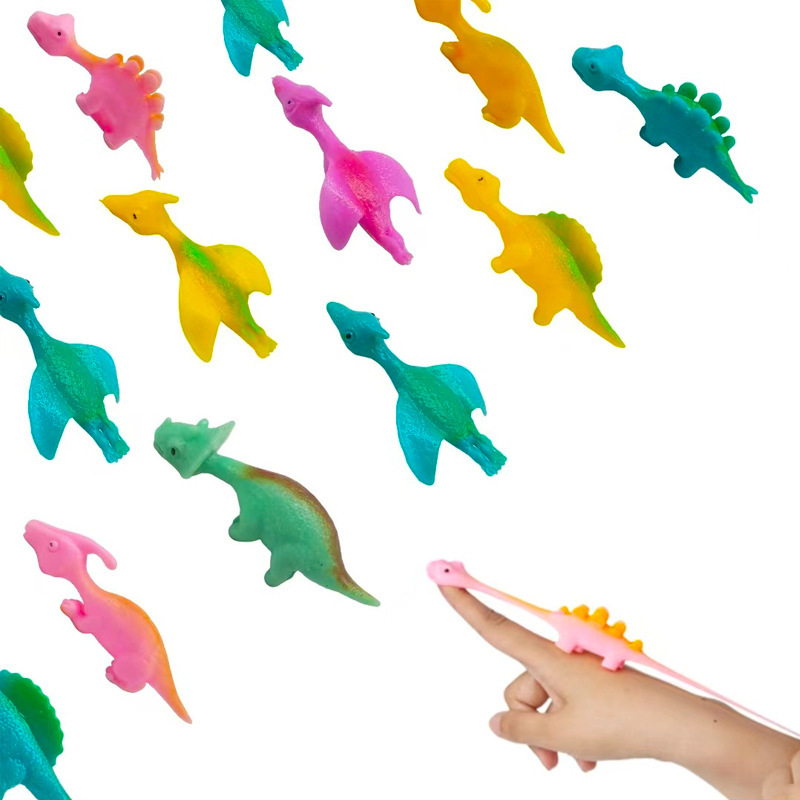 Target finger dinosaur tpr Creative puzzle fun trick Decompression venting catapult dinosaur decompression 100PCS