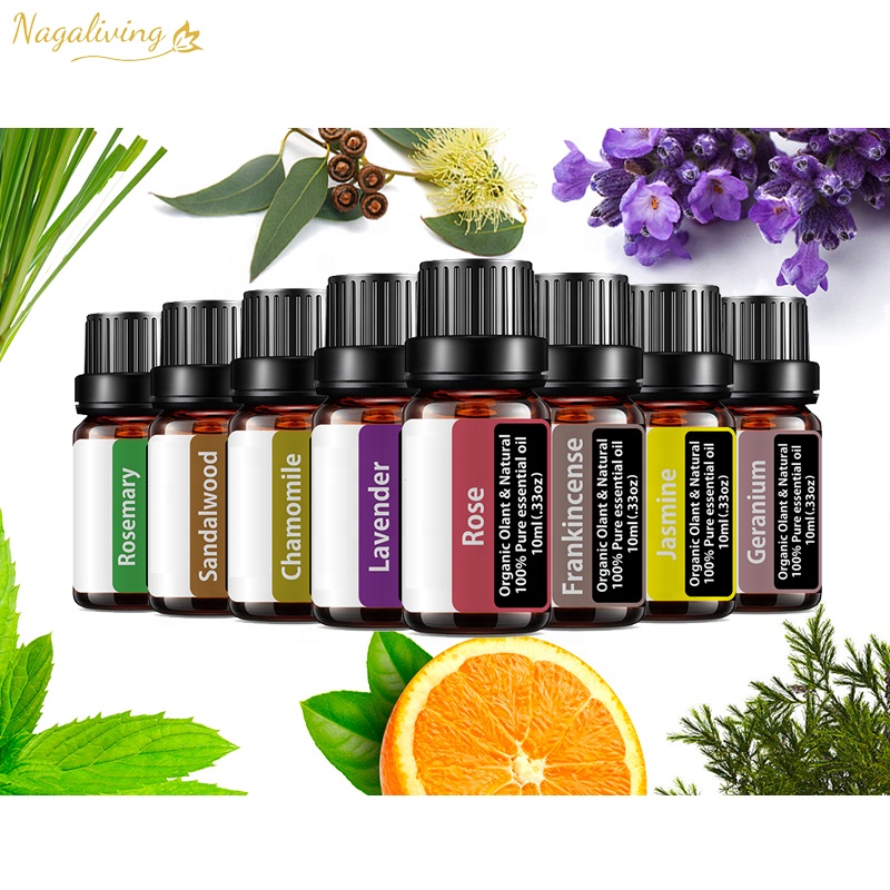 Wholesale Essential Oils nutural Private Label 100% organic Pure Body Massage Oil 10ml Fragrance Lavender Essential Oil Set