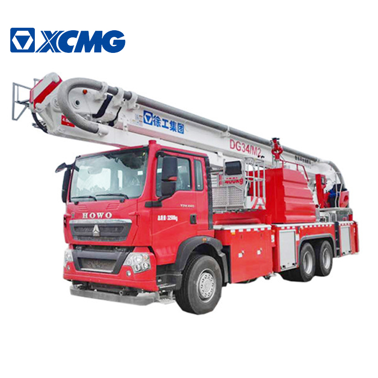 Официальная пожарная машина XCMG DG34M2, Китай, новая авиационная платформа 34 метра, пожарная машина на продажу