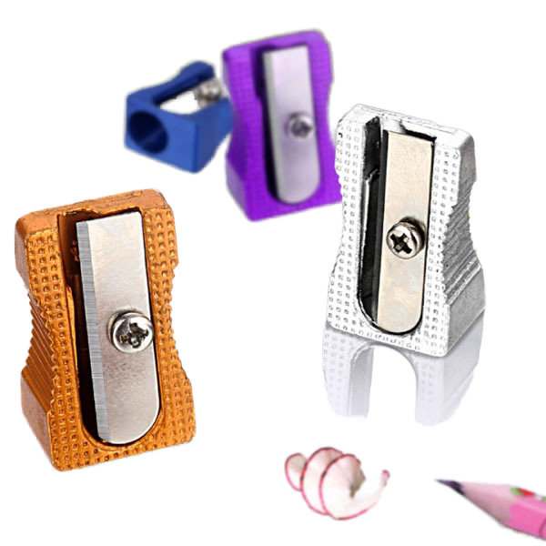 Premium Aluminum Metal Pencil Sharpener for Gift with Durable Blade