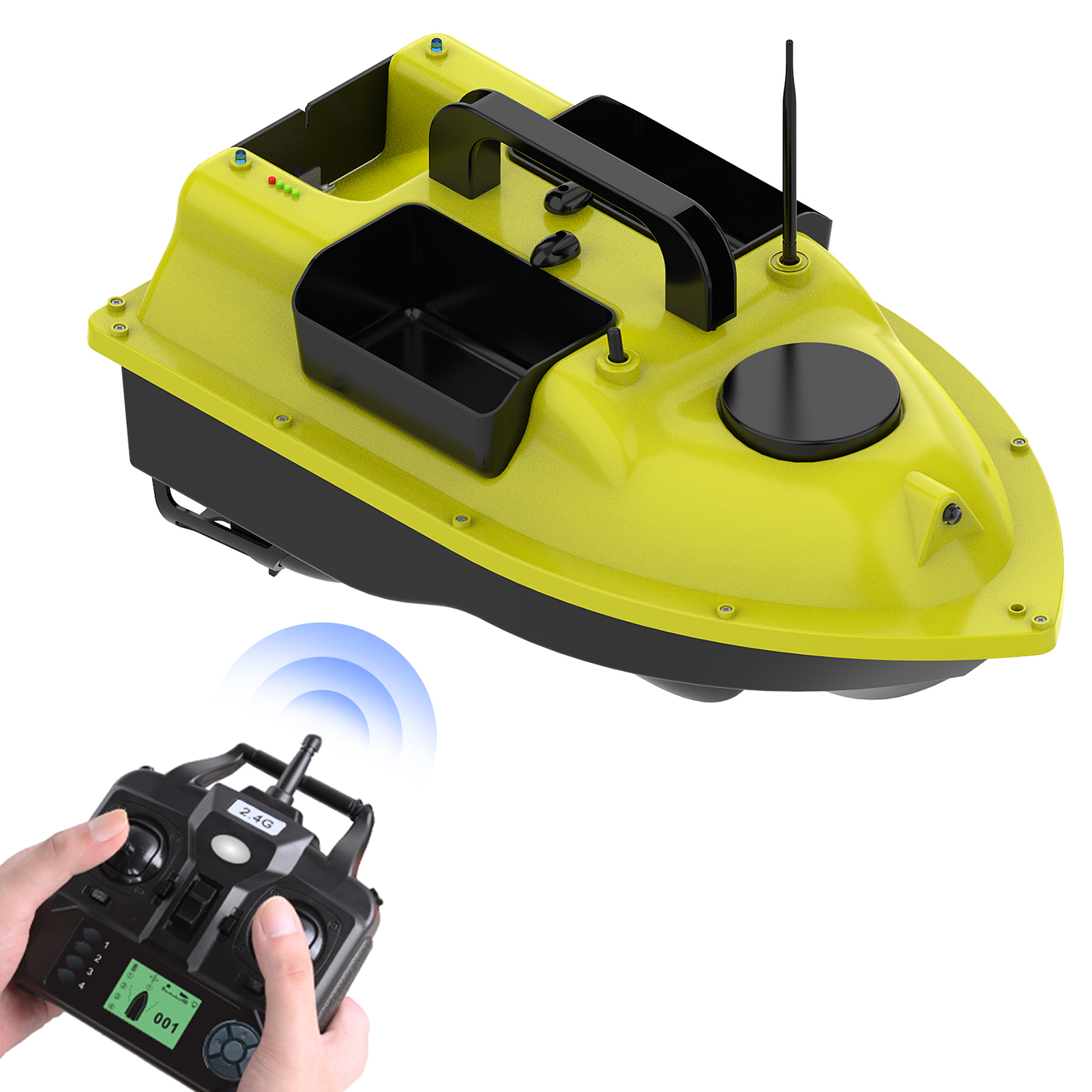 GPS RC Bait Boat For Carp Fishing GPS Positioning Automatic Cruise Auto Return Intelligent 2KG Bait Loading Fishing Boat