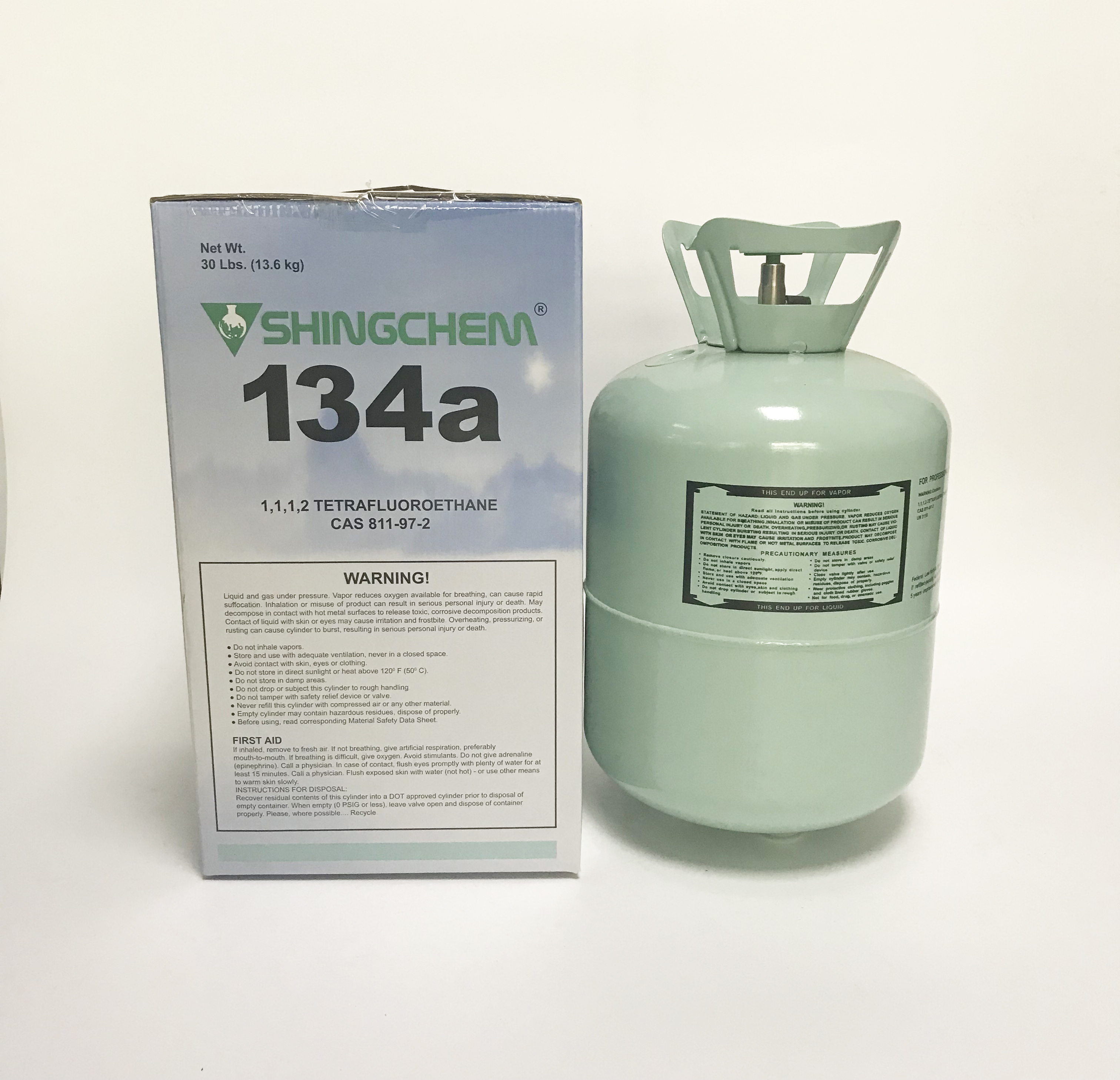 Автоматический хладагент R134 SGS/COA сертификат