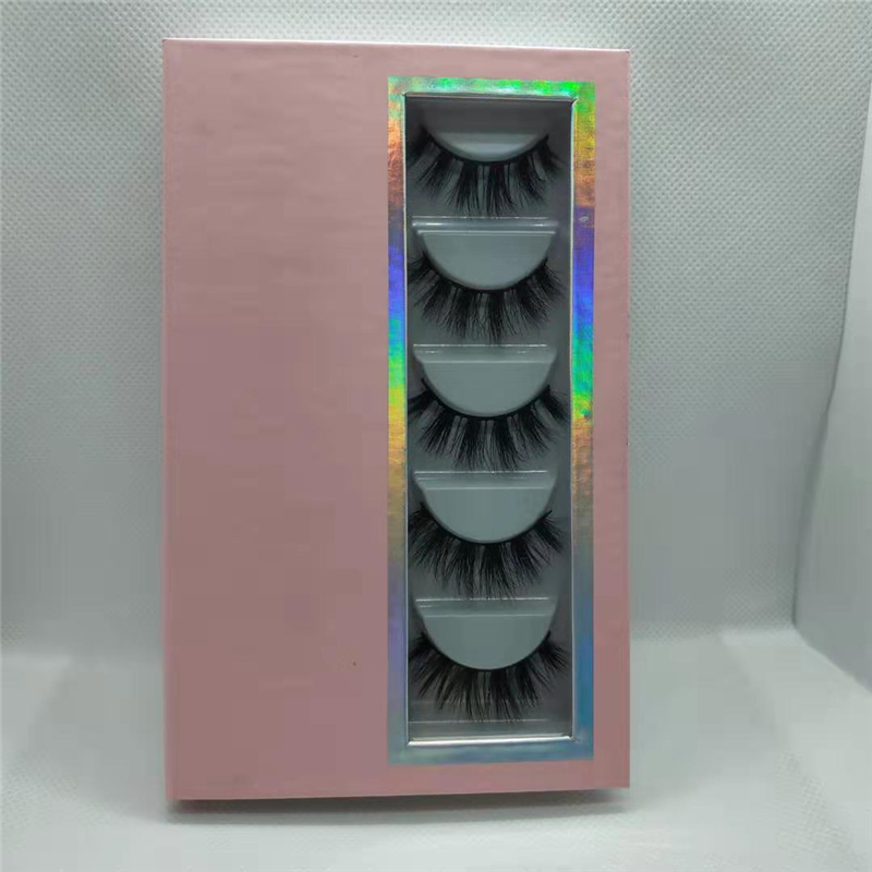 Новое поступление, коробки для ресниц 3d 5d 6d из норки, 5 пар в упаковке, книжки для ресниц оптом