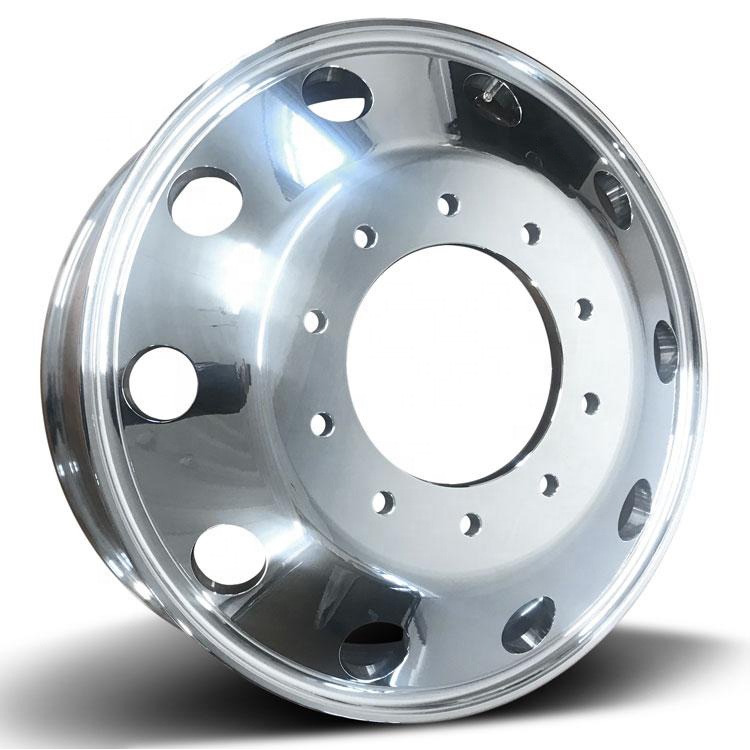 Machine Finished/Polished 19.5*6.75 military trailer aluminum forged wheels
