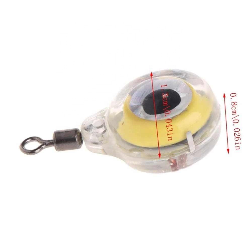 Eye Shape Mini Fish Luring Night Fishing Bright LED Underwater Light Tackle Tool Fishing Lures