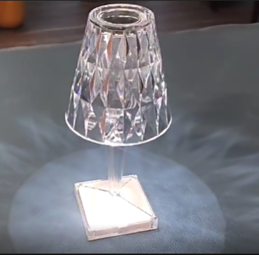 ECOJAS Modern Rechargeable portable crystal table lamp