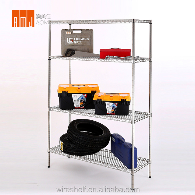 4 слоя стеллажи для выставки товаров shelving ячеистая сеть нержавеющей стали стойка стеллажа для дома и фабрики