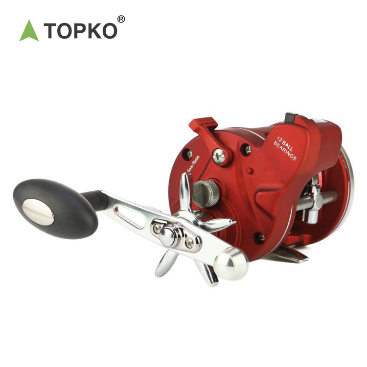 TOPKO Металлический Якорь, рыболовный барабан с катушкой для ловли рыбы, для морской рыбалки, барабан для лодки, рыболовная катушка