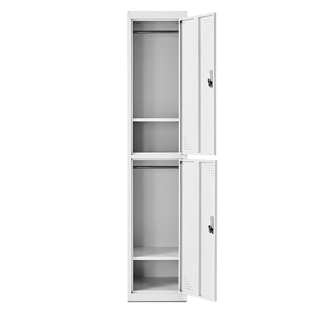 luoyang student sport hospital dormitory fitness worker steel two doors iron storage locker cabinet
