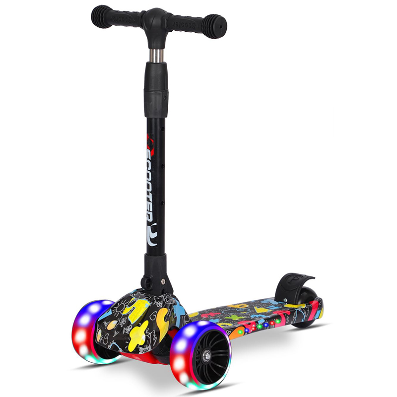 Specializing in manufacturing children's scooters PVC rear-wheel kids scooters
