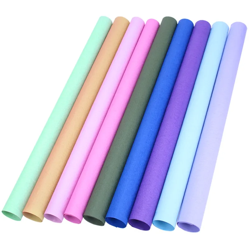 Wholesale High Quality Large Plain Diy Crepe Color Origami Paper