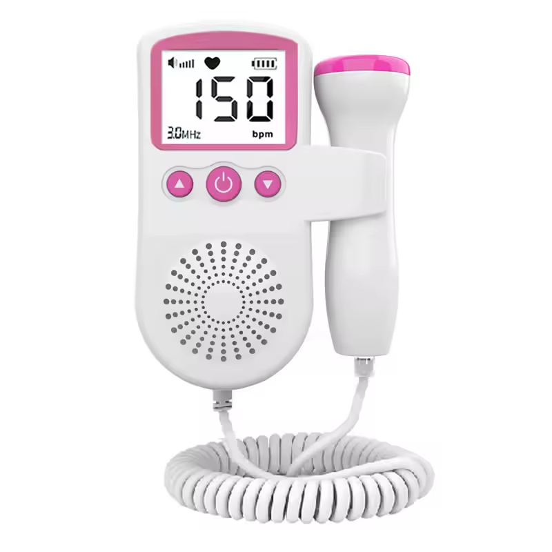 High Quality Portable Fetal Doppler Monitor Radiation Baby Heartbeat Monitor Fetal Doppler Baby Heart Monitor For Pregnancy