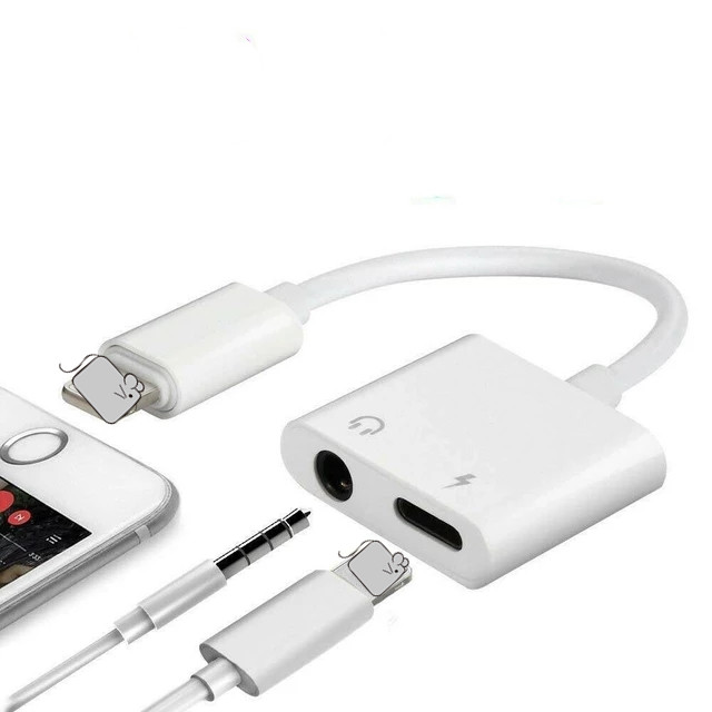 Для адаптер для iPhone 4 в 1 для Apple iPhone 12 11 XS MAX XR X 8 плюс Новый IOS версии шлейф разъема наушников адаптер Aux кабель Splitter