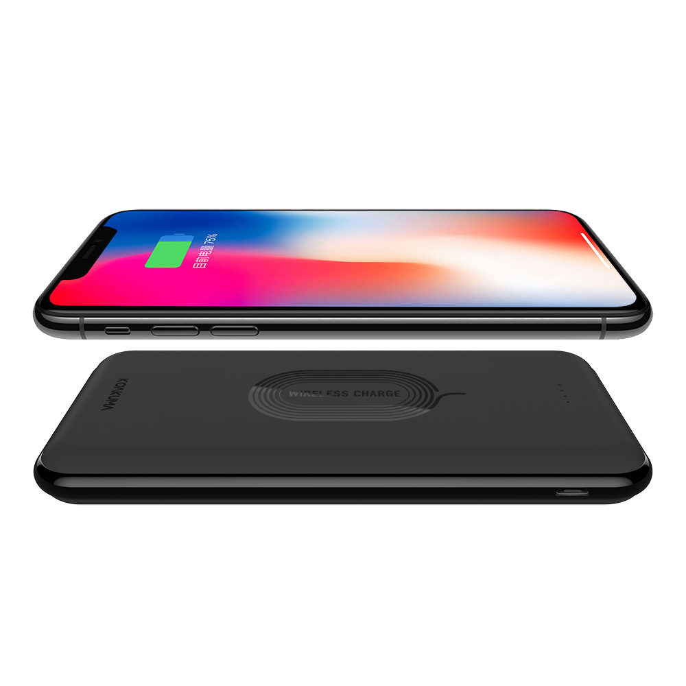 Ци зарядное устройство беспроводной Power Bank 10000mah 2 USB зарядное устройство