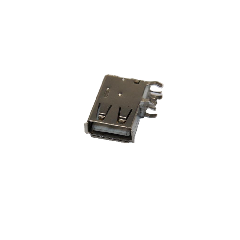 Боковой пайки 4 Pin USB разъем металлический корпус Электронный соединитель
