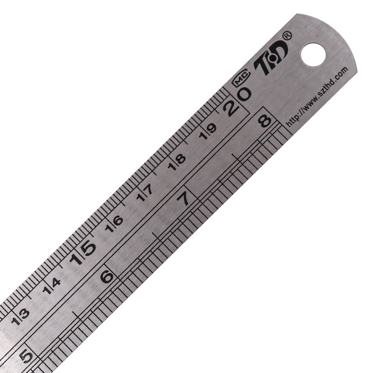 THD бренд TH-5021 20 см/8 дюймов линейка из нержавеющей стали