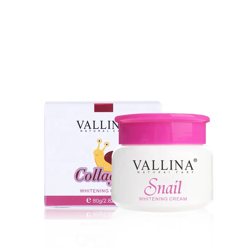Vallina natural skin care snail collagen anti-acne face whitening cream for dry skin