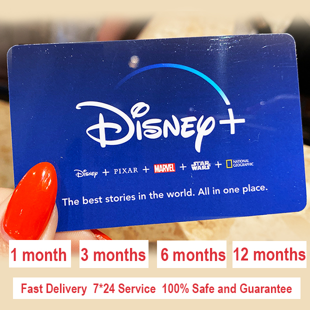 Подарочные карты Disneyplus могут взиматься за 4K Премиум счета Disneyplus подписка на 1 месяц 3 6 12 месяцев 30 дней