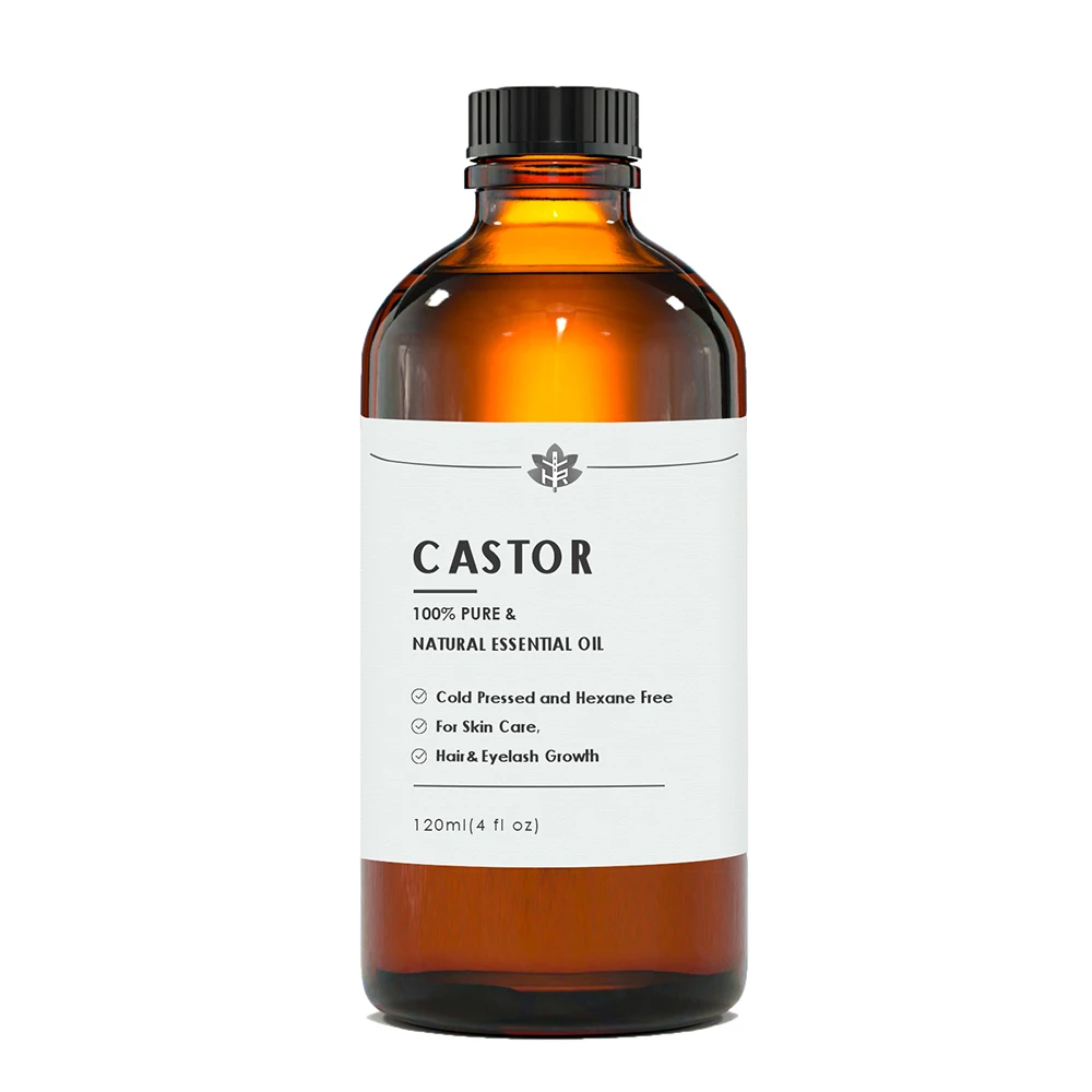 Best Price 100% Pure Cold Pressed Caster Organic Oil 120ml Skin Castor Oil With Private Label For Hair Care