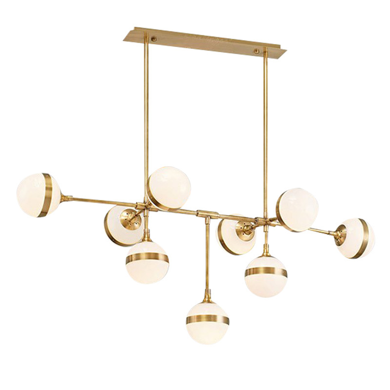 modern lighting E14 bulbs pendent light minimalist chandelier restaurant light glass ball chandelier