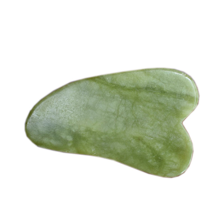 ORCHARD factory hot sale scraping facial body massage tool board green jade gua sha stone tool